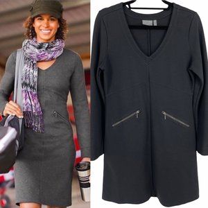 Athleta Ponte Celebration Dress Black Size MP